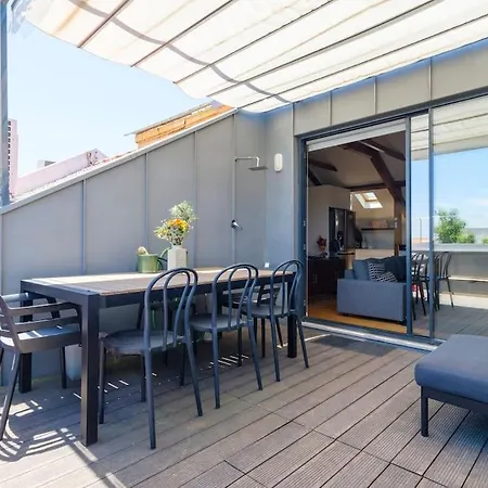アパート Rooftop Terrace Apart With View 4 Bedrooms, 4 Bathrooms And Ac リスボン
